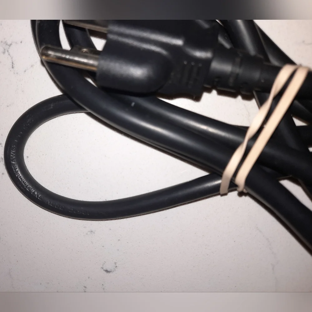 $ Computer power cord black 6 ft